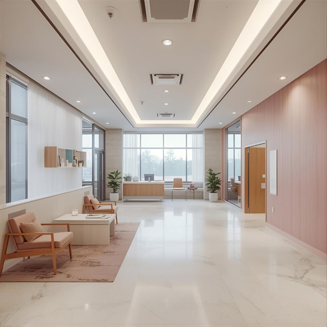 Clinic interior design UAE by Vibgyor Interiors.