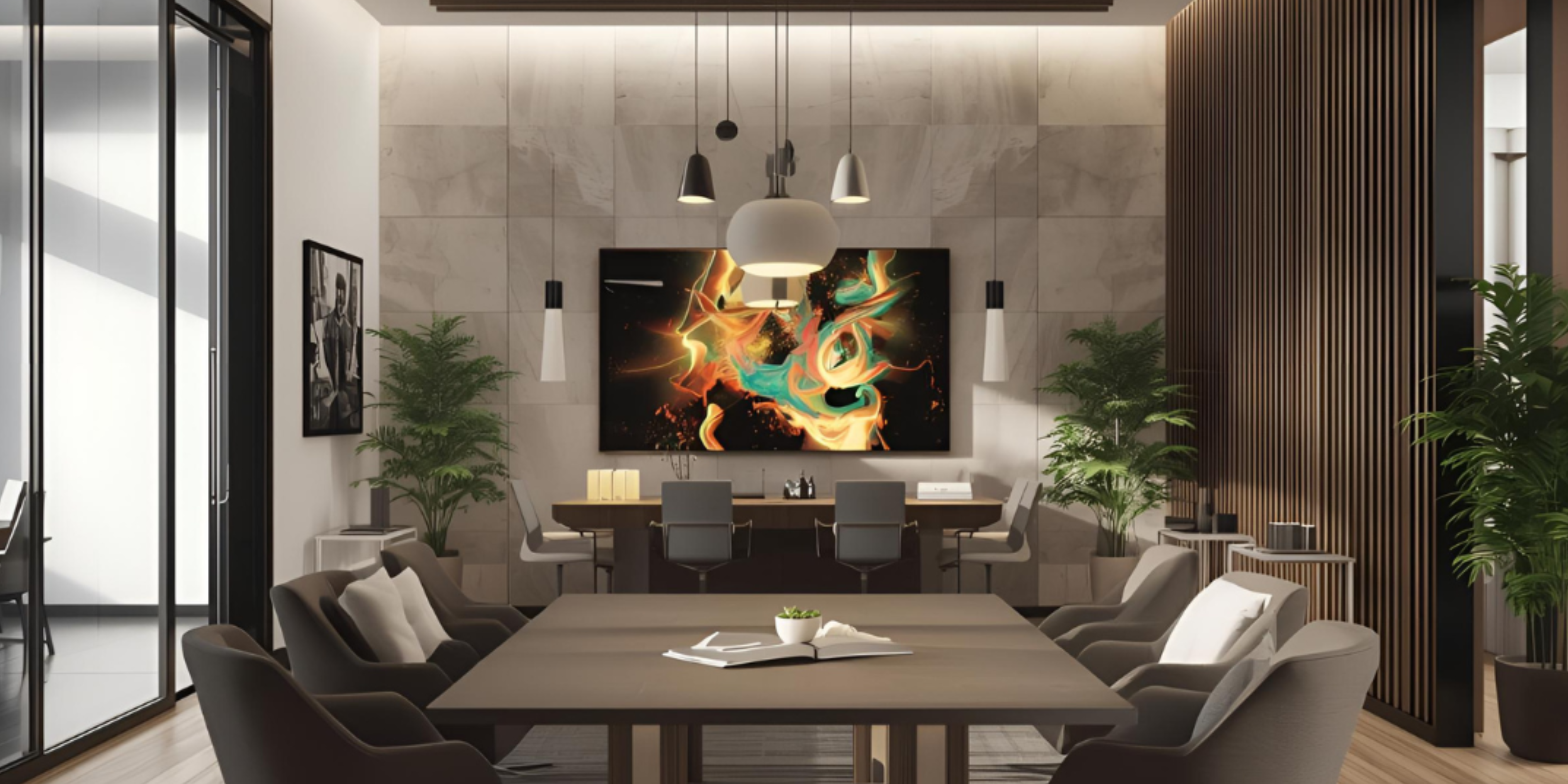 Commercial office interior design UAE by Vibgyor Interiors