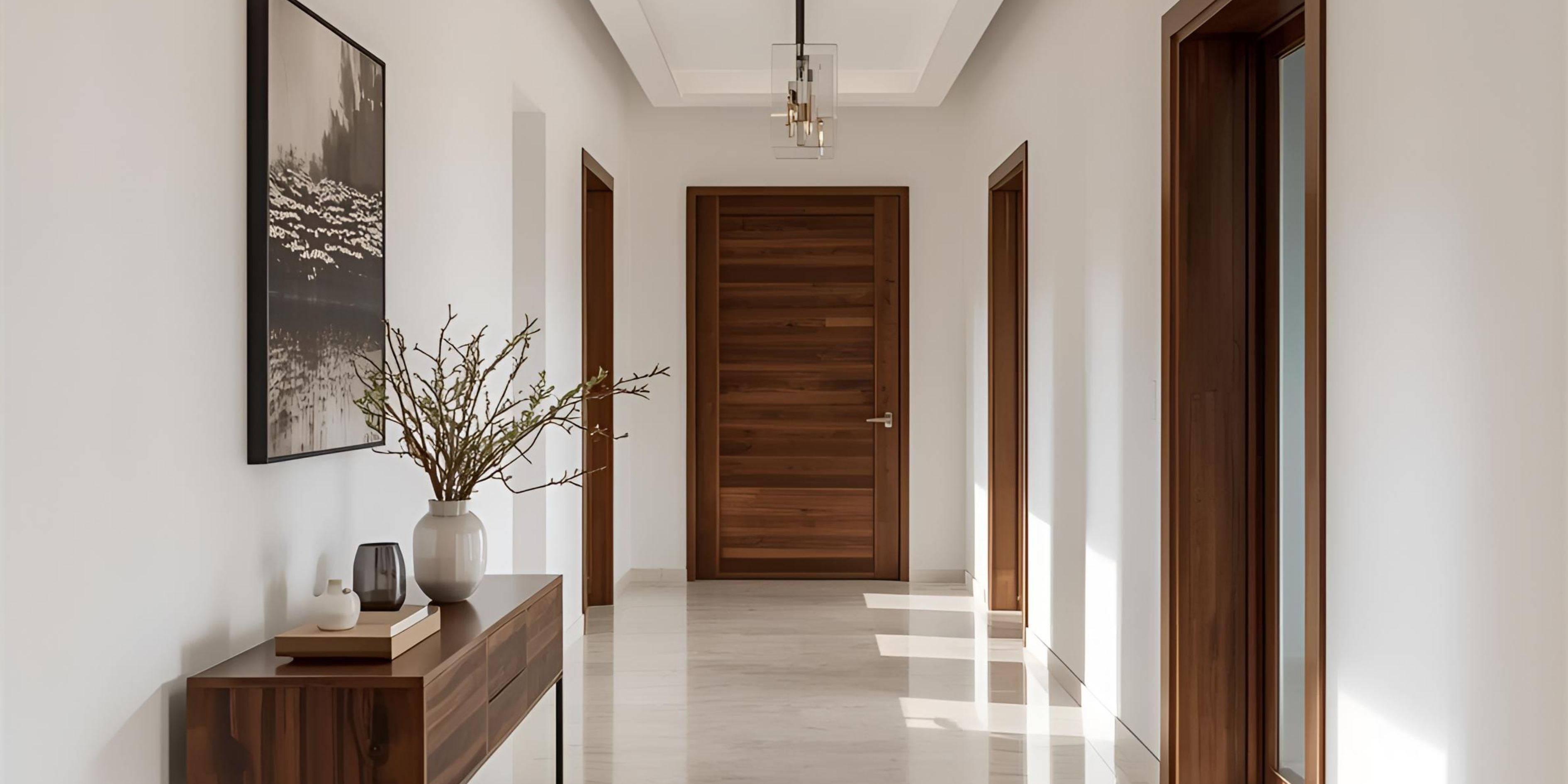 modern uae home interior design with natural tones and smart features