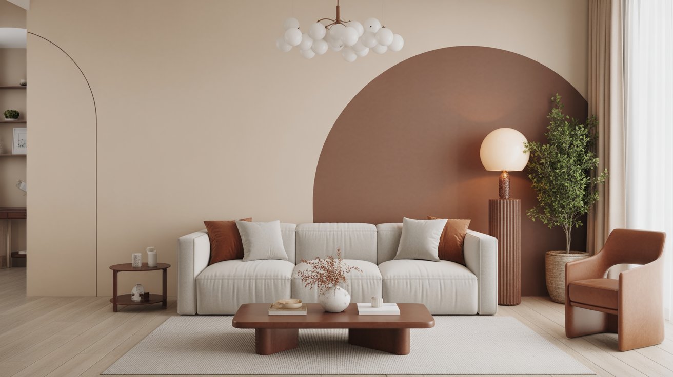 modern uae home interior design with natural tones and smart features